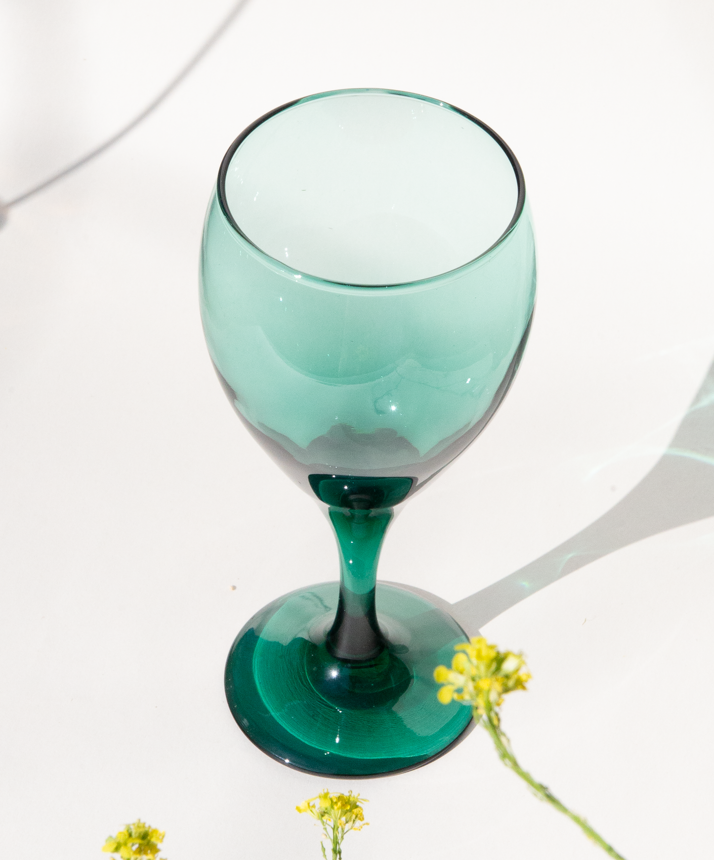 Teal Wine Glasses