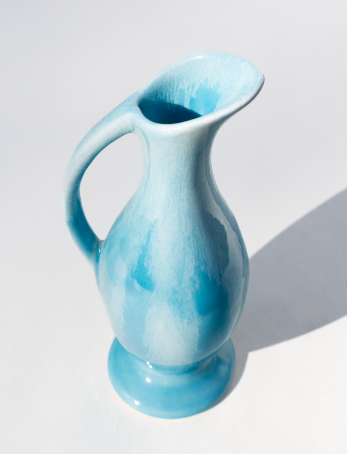 Blue Glazed Bud Vase