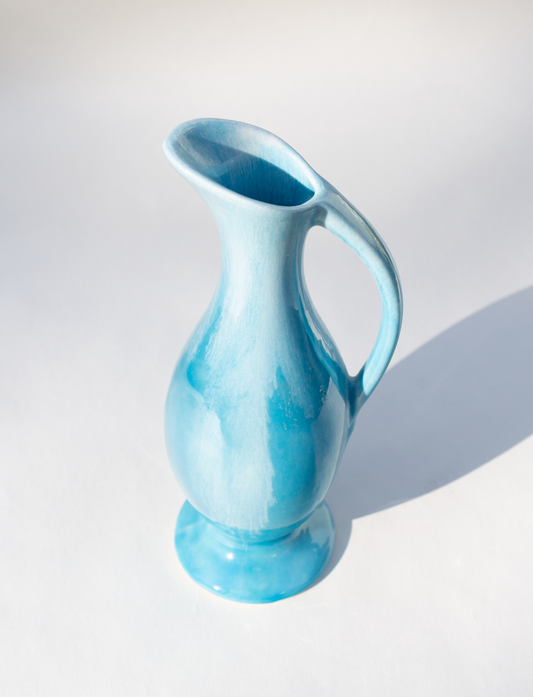 Blue Glazed Bud Vase