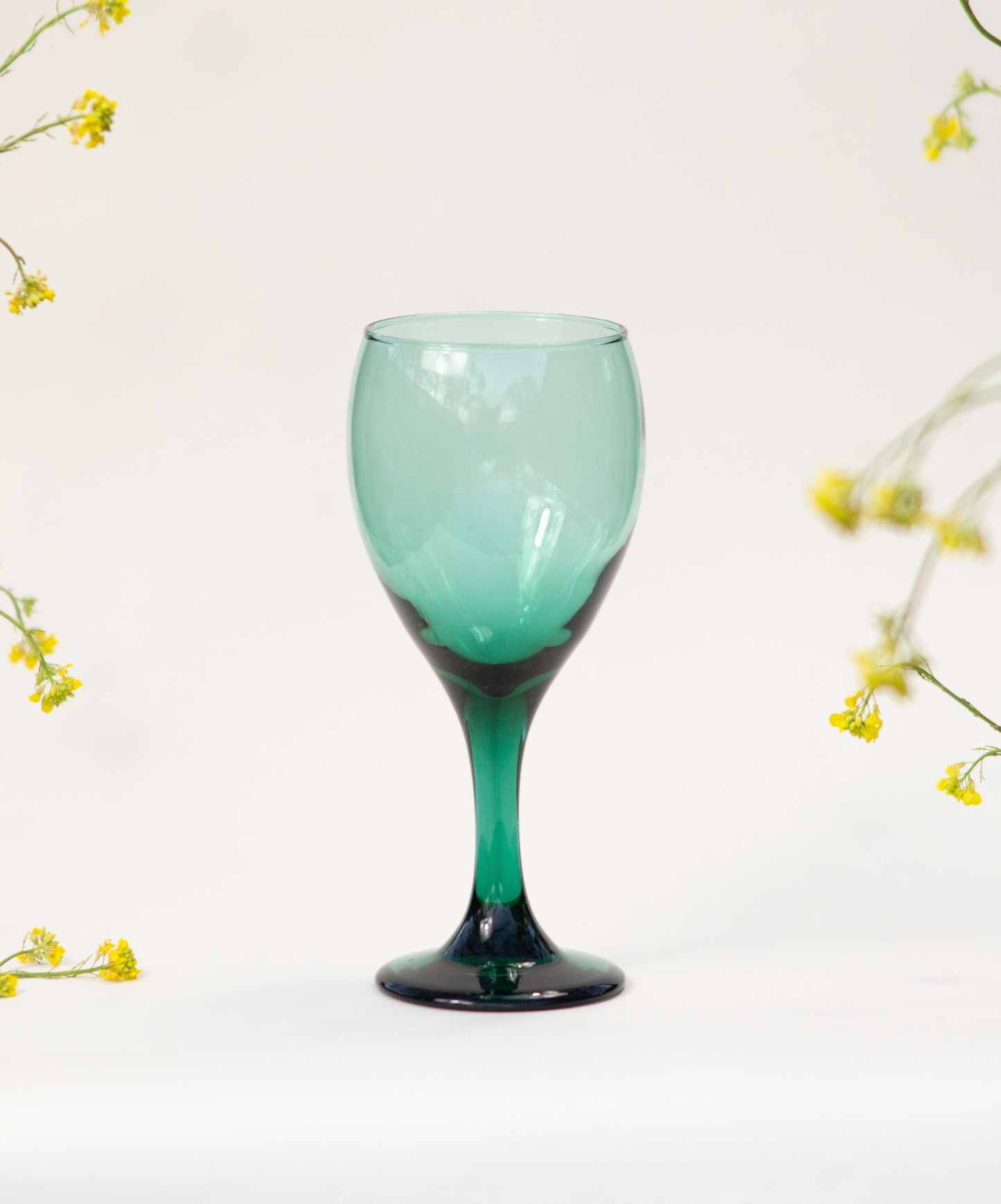 Teal Wine Glasses