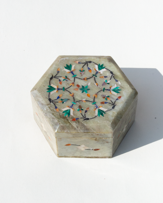 Marble Octagonal Box